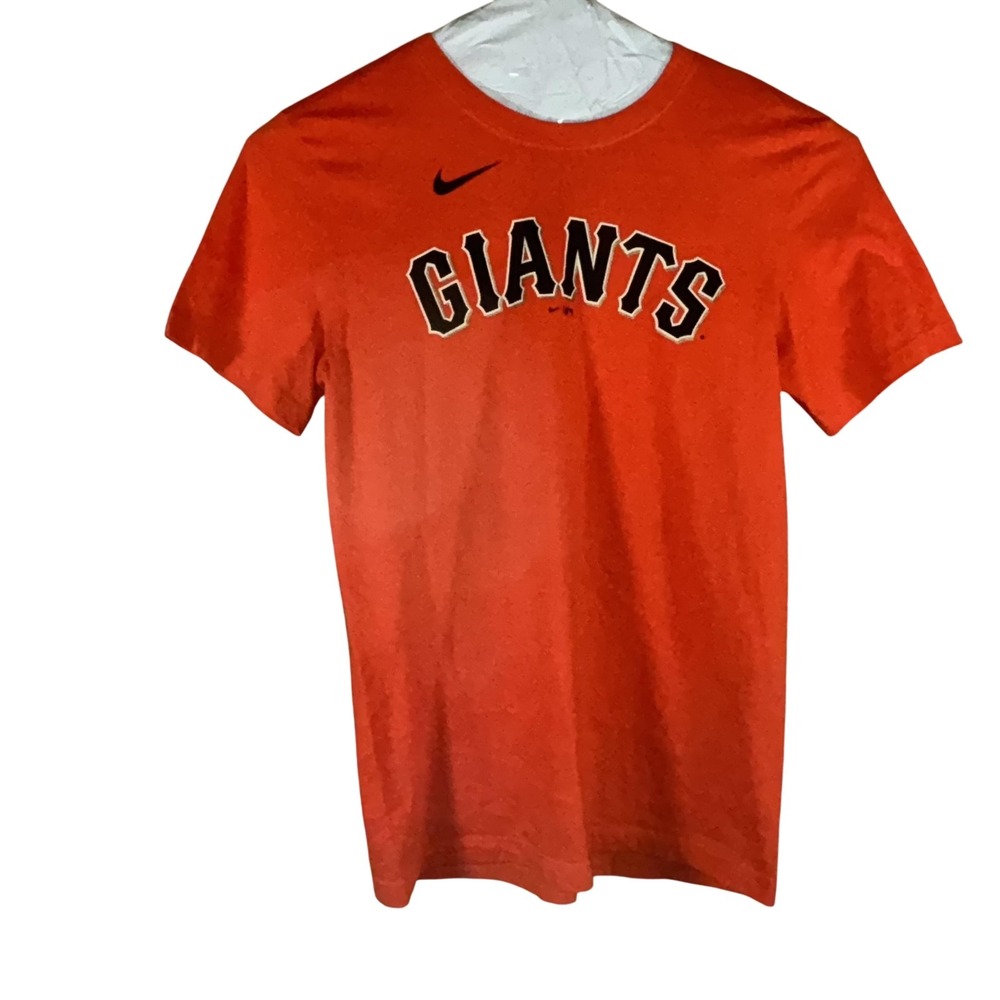 Nike San Francisco Giants Mens Orange Small MLB Baseball Kris Bryant #23 Tee